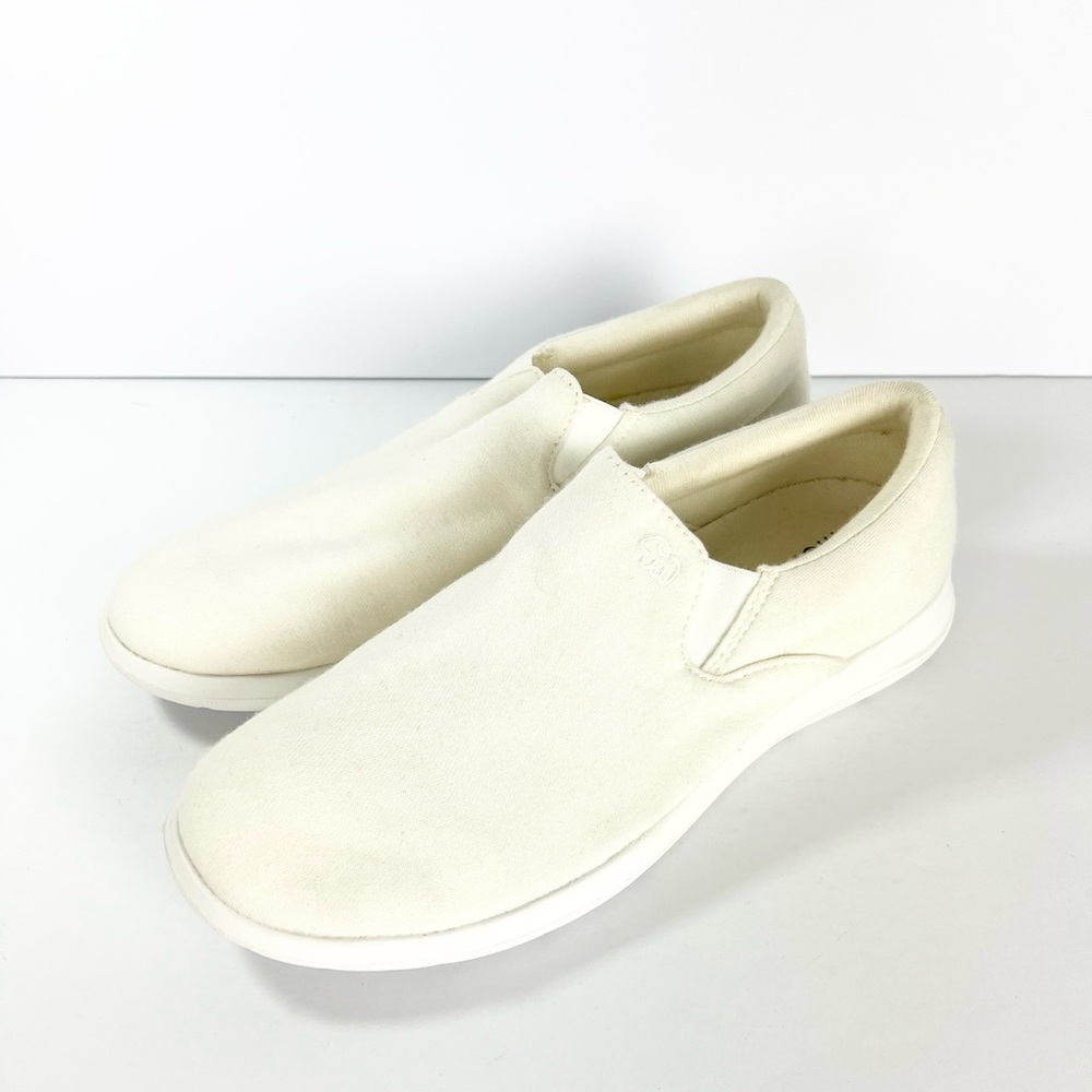 Merinos slip on shoes Mens size 8 womens 9/9.5 Natural‎ white